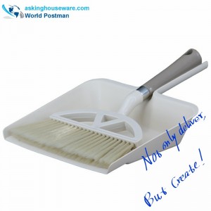 Akbrand Dustpan Balai brosse avec pelle carrée grande taille